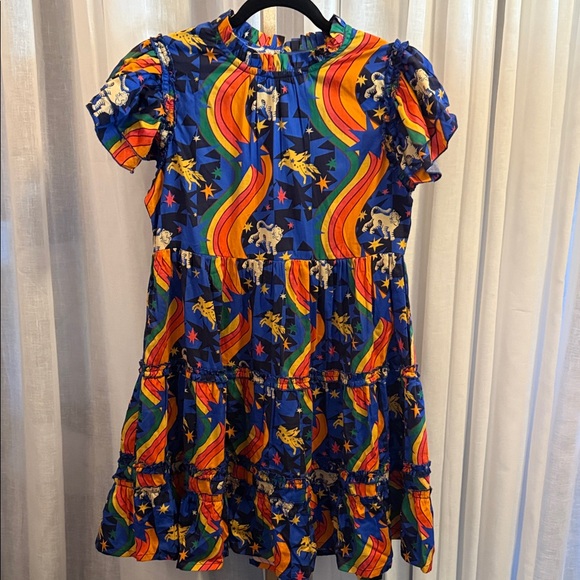 Briton Court Dresses & Skirts - Colorful Rainbow Patterned Casual Dress